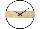 Orologio Da Parete Sensahome Reykjavik - Orologio Moderno Minimalista Rotondo - Design Scandinavo Con Legno - Ø35 Cm - Beige