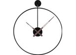 Orologio Da Parete Sensahome Rio - Orologio Dal Design Industriale - Grande Orologio Da Parete In Metallo - Ø50 Cm - Nero