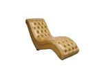 Divano Chesterfield Chaiselongues Chaise Club Relax Lounger Pelle Tessuto Nuovo