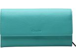 Esquire Pelle Portafoglio Peru Ladies Purse Turquoise Turchese