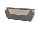 Credenza Per Studio Armadio Per Archiviazione Grigio Spazio Di Archiviazione Bicolore Moderno