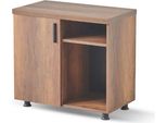 Cassettiera Studio Marrone Unicolore Forma Rettangolare Design Moderno