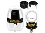 Zeegma Air Fryer 7,7L - Friggitrice Ad Aria Calda 1800W Bianco, Cottura Senza Olio