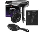 Asciugacapelli Remington D3190S + Spazzola Per Capelli Black + Borsa Per Asciugacapelli, 35X30 Cm Nero Stampato