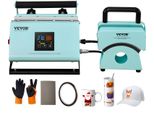 Vevor Pressa Termica 2 In 1 Per Tazze E Cappelli, Mini Pressa Termica Per Cappelli E Berretti, Pressa Termica Per Tazze E Tazzine A Sublimazione Da 11-30 Oz, Controllo Della Temperatura E Del Tempo, Pressa Di Trasferimento