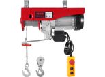 Paranco Elettrico A Carrucola Vevor, Argano Elettrico Da 2640 Lbs 230 V Con Telecomando A Filo Da 14 Piedi, Altezza Di Sollevamento Di 40 Piedi Con Cavo Singolo, Brache Singole/Doppie, Arresto Di Emergenza, Argano