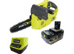 Ryobi RY18CS20A-0 18 V One+ Motosega A Batteria 20 Cm Compact + 1X Batteria 4,0 Ah + Caricabatterie