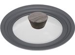 Coperchio In Vetro Coperchio Universale Manico Ergonomico In Legno Per Tutti I Tipi Di Fornelli 16-18-20 Cm