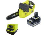 Ryobi RY18CS20A 18 V One+ Motosega A Batteria 20 Cm Compact + 1X Batteria 5,0 Ah + Caricabatterie