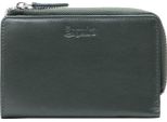 Esquire Pelle Portafoglio Viktoria 62 Wallet Green Verde Scuro