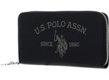 U.S. Polo Assn. Portafoglio Breezy Zip Around Wallet Black Nero
