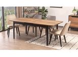 Set Da Pranzo Set Da Sala Da Pranzo 5 Pezzi Tavolo Da Pranzo + 4X Sedie Mobili In Legno Arredamento Di Lusso