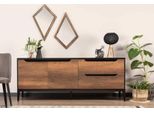 Credenza Per Sala Da Pranzo Con 2X Specchio Set Di Mobili Moderni In Legno Gruppo