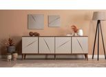 Credenza Completa Per Sala Da Pranzo 2X Credenza Di Design A Specchio Mobili Moderni In Legno
