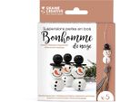 Graine Creative Kit Di Artigianato Con Perline Di Legno Per Pupazzi Di Neve - Decorazione Natalizia - 5 Pezzi
