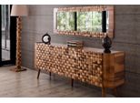 Set Di Cassettiere Mobili In Stile Italiano Cassettiera In Legno Specchio Credenza Mobile 2 Pezzi