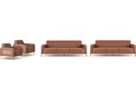 Set Di Divani Marrone Divani A 3 Posti Poltrona Moderna Sedute Complete Mobili In Pelle