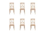 Sedia Da Sala Da Pranzo Di Design Marrone 4X Sedie In Legno Sedia Di Lusso Monoposto Senza Braccioli