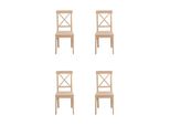 Sedia Da Sala Da Pranzo Di Design 4X Sedie In Legno Sedia Di Lusso Monoposto Senza Braccioli