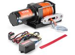 Vevor Argano Elettrico A Cavo, Capacità Di Trazione Del Cavo Di 3500 Lb, Argano Per Atv/Utv Da 12 V Dc Con Cavo Sintetico Da Φ3/16 Di Pollice X 39 Piedi A 12 Fili, Guida Del Cavo In Alluminio, Telecomando Cablato, Impermeabile IP55