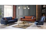 Set Di Divani Da Salotto Moderni Di Design A Tre Posti Poltrone Imbottite