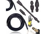 Rosfix Set Tubo Flessibile Ad Alta Pressione 10 M Click-Click + Lancia Vario – Ricambio Per Idropulitrici Ad Alta Pressione KäRcher K2 – K7 | 180 Bar