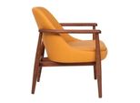 Sedia Da Pranzo Imbottita Gialla Di Design Con Struttura In Legno A Un Posto