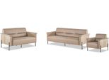 Set Di Divani Beige 3 Posti A Sedere 2 Posti A Sedere Poltrona In Pelle Moderna