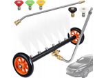 Rosfix Set Di Accessori Per Idropulitrice Ad Alta Pressione – 5 Ugelli Di Spruzzatura 0 – 40°, Attacco Rapido Da 1/4”, Lancia Da 34 Cm, Lancia Sottopa
