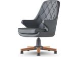 Sedia Da Ufficio Nera Chesterfield Classic In Pelle Legno Ufficio Ufficio