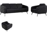 Divano 3 Posti Set Divano 2X Poltrona Elegante Design Divani