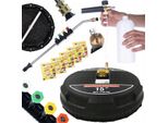 Rosfix Set T-Racer: Pulitore Per Superfici Da 15" + Lancia Curva Da 1/4"" + 5 Ugelli + Spruzzatore Di Schiuma Da 1000 Ml + 5 Schiumogeni In Polvere"