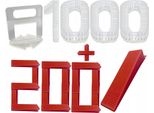 Set Di Livellamento Per Piastrelle Sistema Di Livellamento 1000 Clip 1,5 Mm 200 Cunei Piastrellista