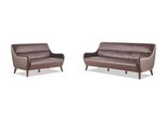 Set Di Divani Classici 3 Posti 2 Posti Marrone Set Di Divani Divano Divano In Pelle