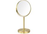 Specchio A Stelo Andrea House In Metallo Dorato Rotondo (5 Pezzi)