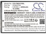 Techtek Batteria Compatibile Con [Franklin] A50, Jextream, RG2100, Per [T-Mobile] ICQ037NA, Jextream RG2100 Sostituisce ICQ037NA