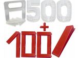 Set Di Livellamento Per Piastrelle 2 Mm 500 Clip 100 Cunei Set Di Posa Per Piastrelle