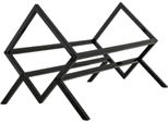 Sistema Di Stoccaggio Lp - Nero - Mobiletto Per Lp - Supporto Per Lp - Scaffale Per Lp - Organizzatore Per Lp - Sistema Di Stoccaggio Per Lp