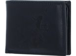 U.S. Polo Assn. Portafoglio American Horiz Wallet Leather Navy Blu Scuro