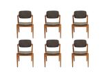Mobili Di Lusso Per La Sala Da Pranzo Designer 6X Sedie Nuovo Arredamento Grigio Sedie Moderne