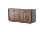 Credenza Schedario Marrone A Quattro Ante Studio Moderno Rettangolare