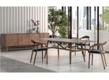 Set Sala Da Pranzo Moderno 6 Pezzi Tavolo 4X Sedie Con Credenza Gruppo Sala Da Pranzo