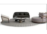 Set Da Salotto Di Design 3+3+1 Set Di Divani Di Lusso Moderno