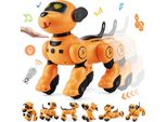 Cane Robot Telecomandato Rc Parla, Balla, Controllo Tattile Cane Giocattolo Interattivo Con Telecomando Vocale