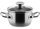 Casseruola Con Coperchio In Vetro Da 16, 20 O 24 Cm, Acciaio Inox, Lucido - Injoy® Senza Sigillante