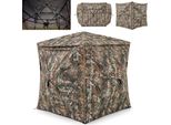 Costway 5 Pezzi Pieghevoli Per 2-3 Persone, Tenda Da Caccia Trasparente A 360°, Tenda Mimetica Pieghevole Con Borsa Per Il Trasporto E Oblò Apribile