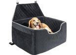 Seggiolino Per Auto Per Cani Fino A 25 Kg - 72X52X54 Cm - Nero - Seggiolino Per Auto Per Cani - Trasporto Sicuro Di Animali Domestici