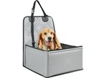 Seggiolino Per Auto Per Cani Per Sedile Anteriore E Posteriore - 450X450X550Mm - Seggiolino Grigio Per Auto - Comfort Ottimale Per I Cani