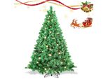 Bettizia Albero Di Natale Artificiale 210Cm Con Luci Fiabesche 400 Led Bianco Caldo Incl. Supporto In Metallo 1200 Punte Albero Di Natale Albero Di Natale Pvc Verde