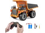 Camion Ribaltabile Giocattolo Rc - 9 Canali 1:18 Camion Ribaltabile Per Bambini - Veicolo Telecomandato